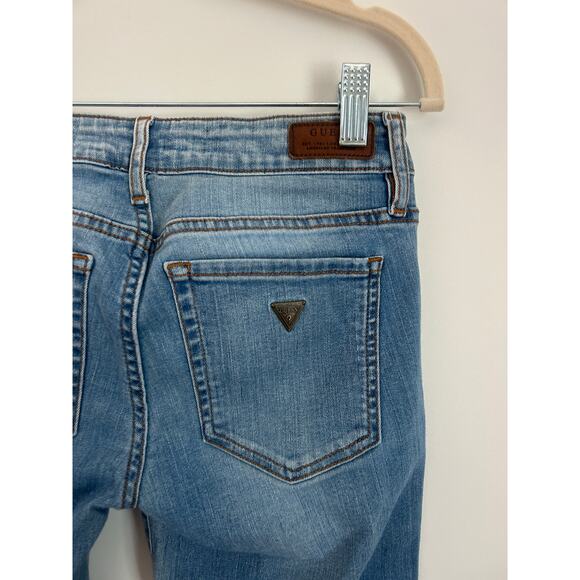 Guess Power Curvy Mid Jeans - Size 26 Light Wash Rare - Picture 7 of 8